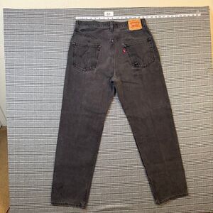 Levi's 550 Men's Jeans Black Denim Relaxed Fit Size 34x32
